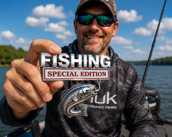 🔥 🎣 Fishing Special Edition™ Premium 3D Metal Vehicle Emblem Badge