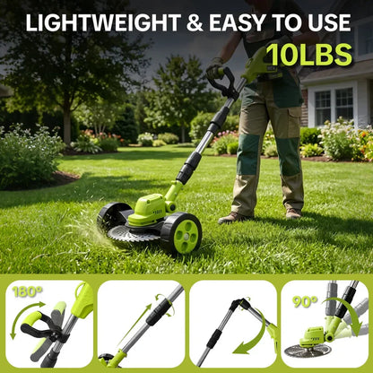 🛠️ LIMITED-TIME 59% OFF! ✨3-in-1 Cordless Lawn Mower with 2×21V Batteries