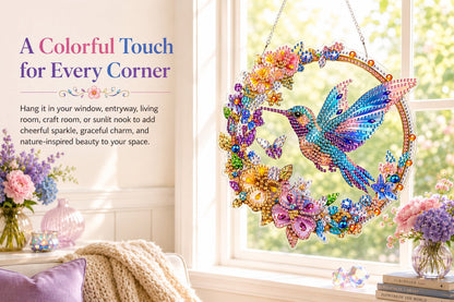 💥LAST DAY 49% OFF - Hummingbird Diamond Art Hanging Ornament Kit