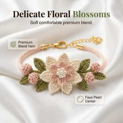 🎁DIY Nature-Inspired Crochet Bracelet Kit❤️