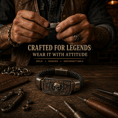 ☠️ Old Fuckers Club & Wild Freedom 🪓 | 2026 Limited Edition Vintage Bracelet
