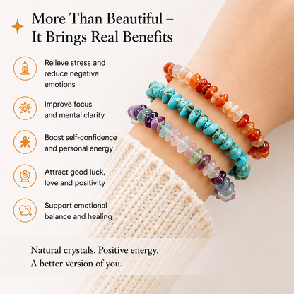 Crystal Healing Necklace & Bracelet Set
