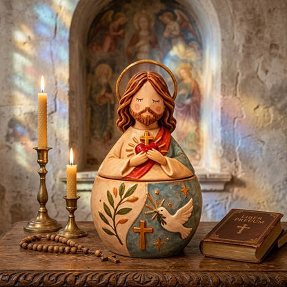 Porta statuette religiose con coperchio rimovibile