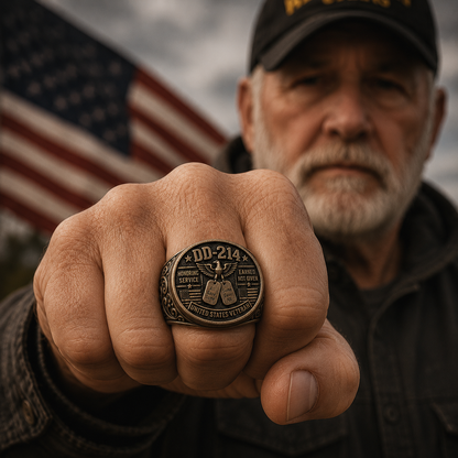 🎖️ DD-214 Veteran Honor Ring — "All Gave Some & Some Gave All"