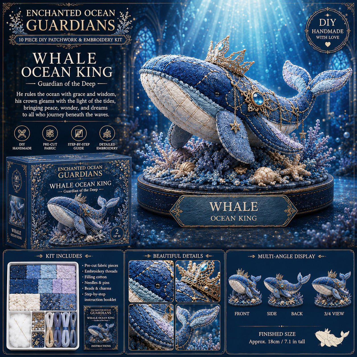 🌊 Ocean Elf Patchwork Handicraft Set