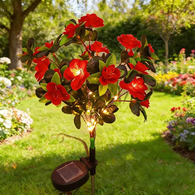 🔥2026 Summer Hot Sale 49%  OFF-LED Solar Flower Lights Rhododendron Outdoor Simulated Flower Lamp