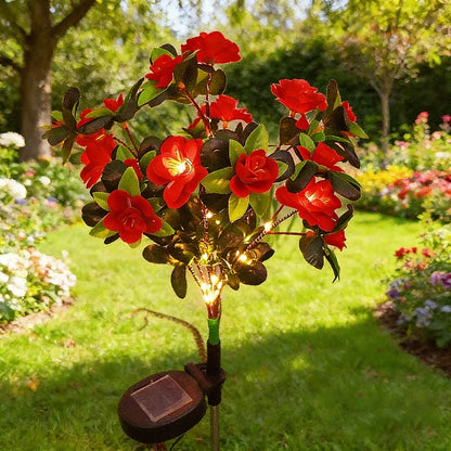 🔥2026 Summer Hot Sale 49%  OFF-LED Solar Flower Lights Rhododendron Outdoor Simulated Flower Lamp