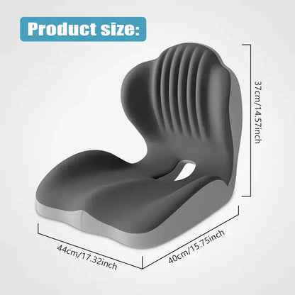 Ergonomic Memory Foam Seat Cushion with Lumbar