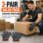 Unisex gardening gloves; versatile work gloves with strong grip, made of stretchy, breathable knit fabric; suitable for gardening, DIY, household chores, and workshop tasks