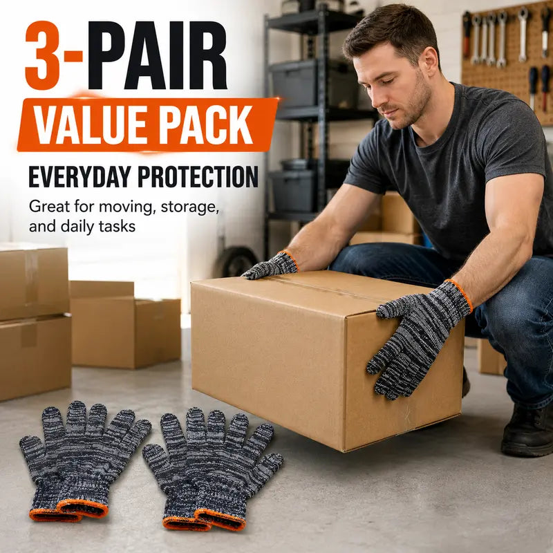 Unisex gardening gloves; versatile work gloves with strong grip, made of stretchy, breathable knit fabric; suitable for gardening, DIY, household chores, and workshop tasks