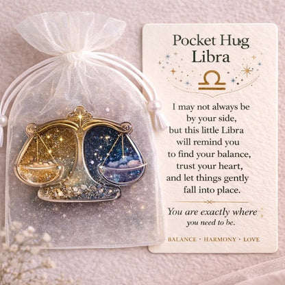 ⚡️🎁🔮Zodiac Glass Pocket Hug