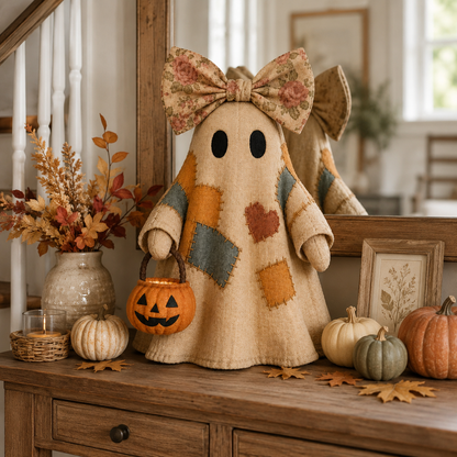 Last Day 70% OFF👻Lighted Vintage Patchwork Ghost