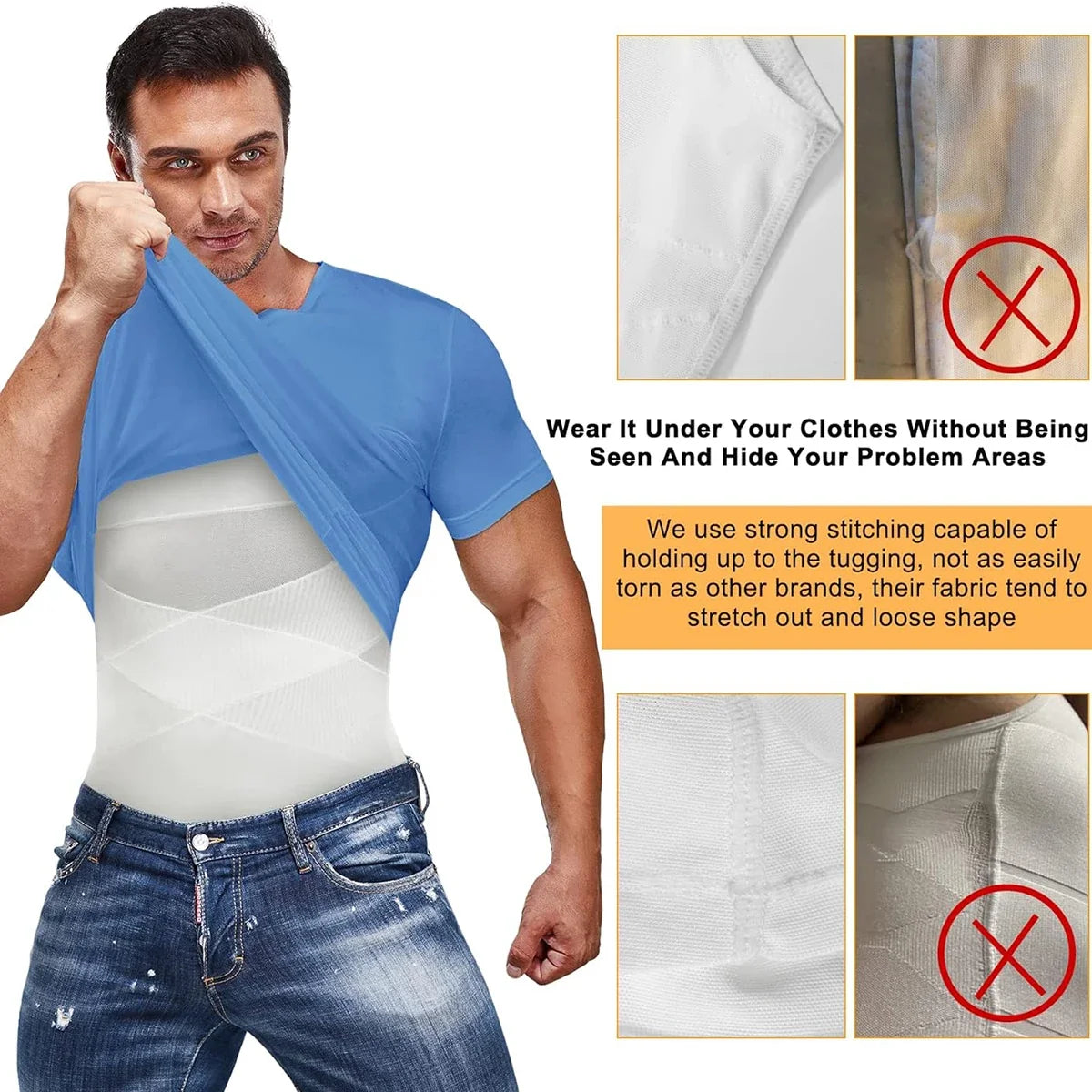 🔥Buy 2 Get FreeShipping-Men Compression Shirt CrossMesh Tank Top Breathable