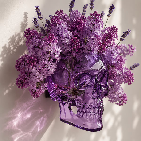 Gothic Skull Wall Vase 💀 – Hangable & Tabletop Freestanding🌸