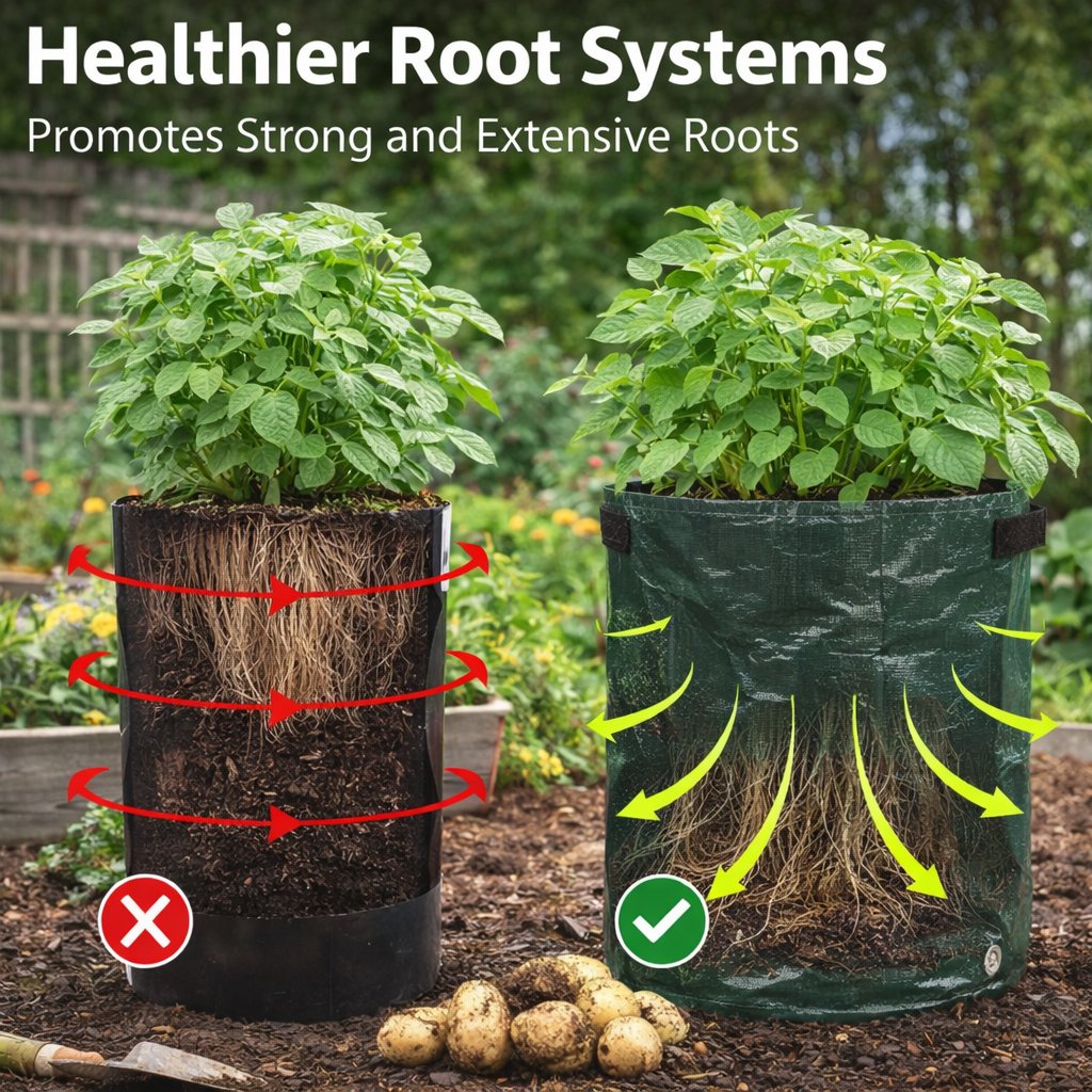 🥔 Garden Cloth Planting Bags – Breathable & Easy Harvest Grow Bags 🔥
