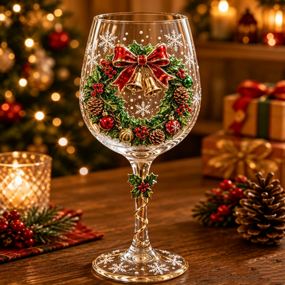 🔥Last day 50% OFF🎁Christmas 3D Wine Glass Collection Gift Box Set✨