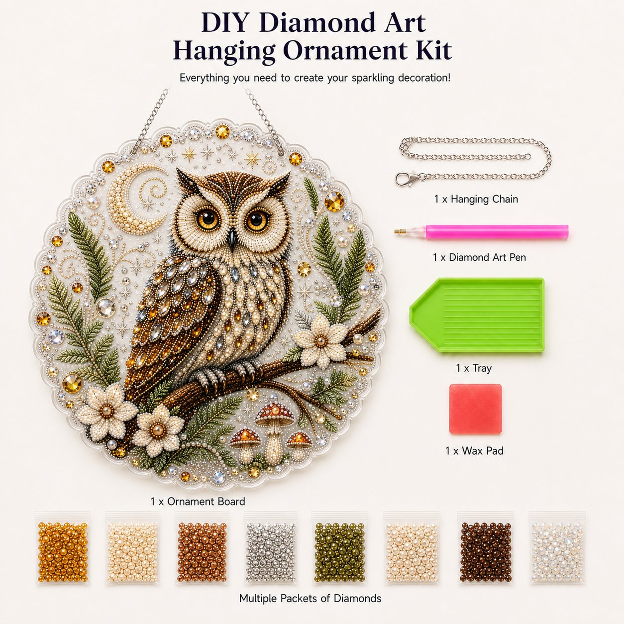 🔥 Last Day 49% OFF-✨ Animal Pearl Art DIY Hanging Ornament Kit