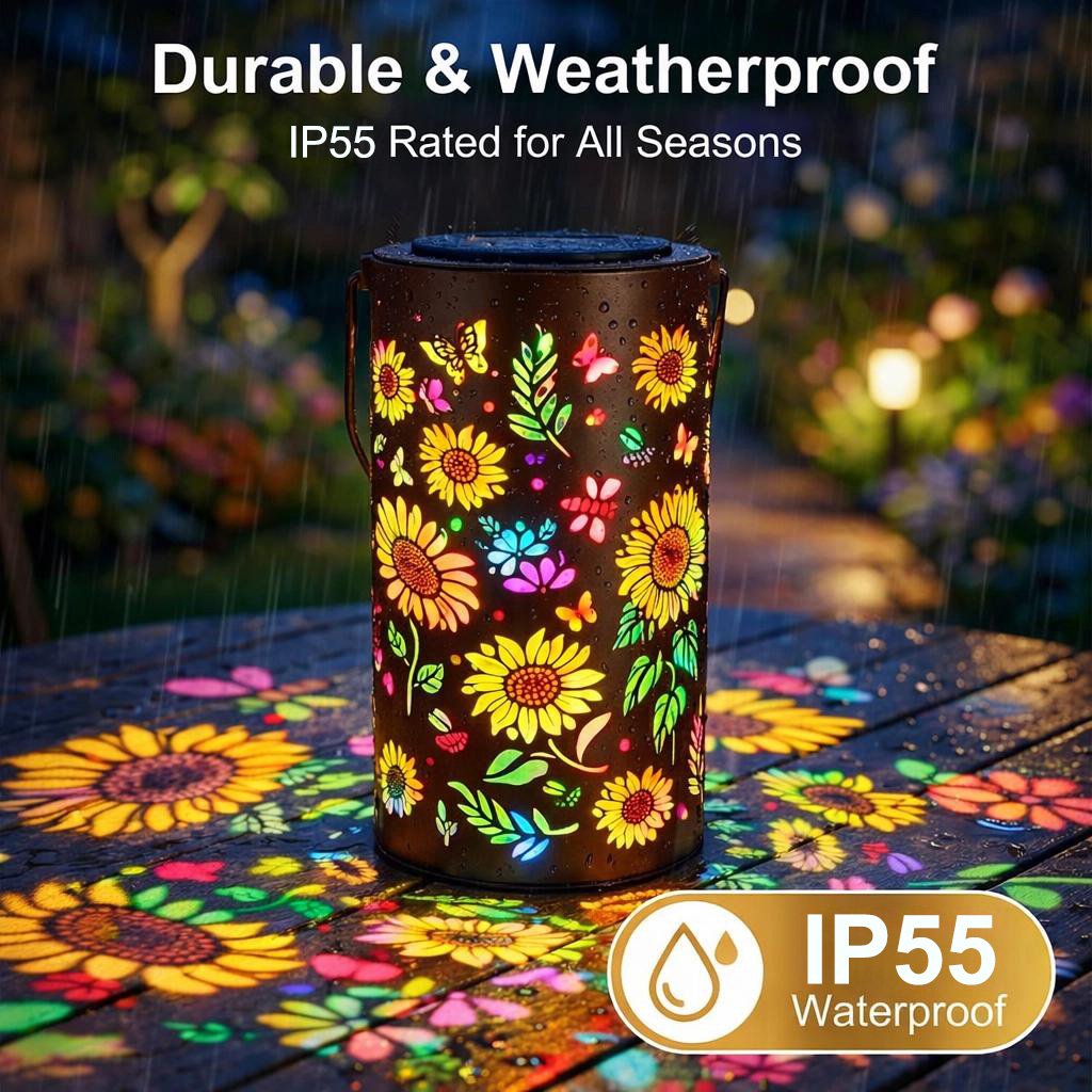 🌻Colorful Sunflower Glow Solar Garden Lantern