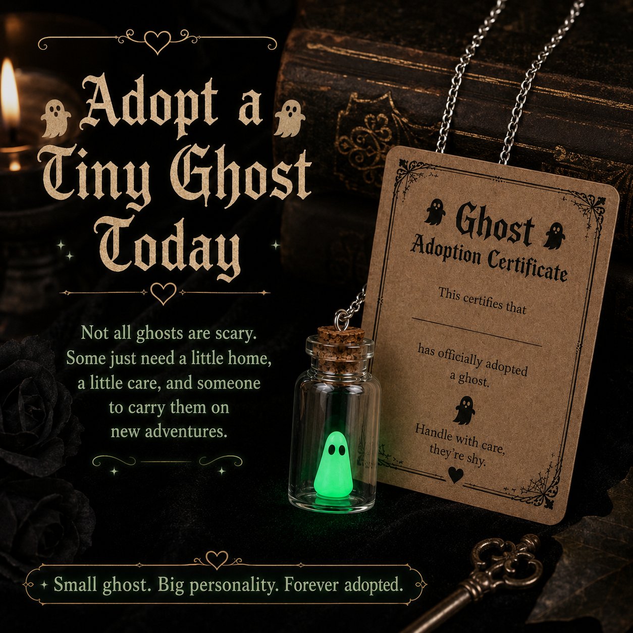 🔥Hot Sales - 👻Ghost Adoption Necklace✨