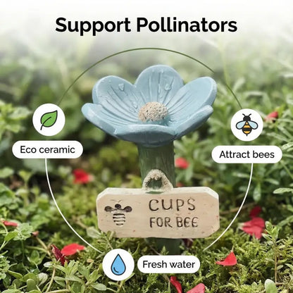 🌸Flower-Shaped Bee Watering Station🐝