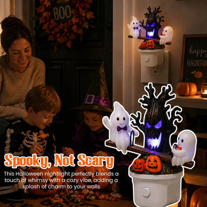 🔥HOT SALE 49% OFF-🎃👻Animated Seesaw Ghost Plug In LED Night Light