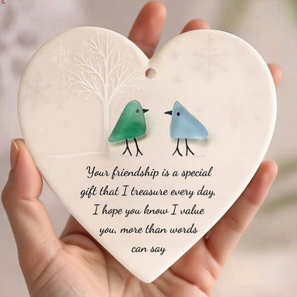 ❤️Heart-Shaped  Friendship Decor🌊✨ Shaped by Nature & Crafted by Hand💝