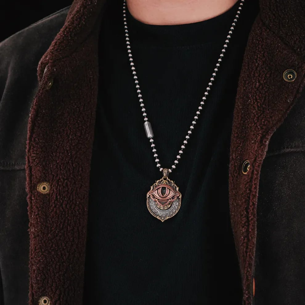💪Hot Sale! 🔥49% OFF👁️‍🗨️Handmade Tarot Vision Pendant: Connect to Cosmic Wisdom Anytime