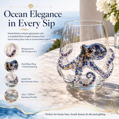 🎁The Perfect Beach House Gift🌊3D Ocean Animal Artisan Glassware Collection