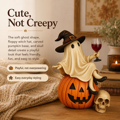 👻🍷Ghost Wine Night Halloween Decor