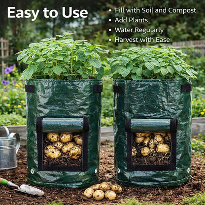 🥔 Garden Cloth Planting Bags – Breathable & Easy Harvest Grow Bags 🔥