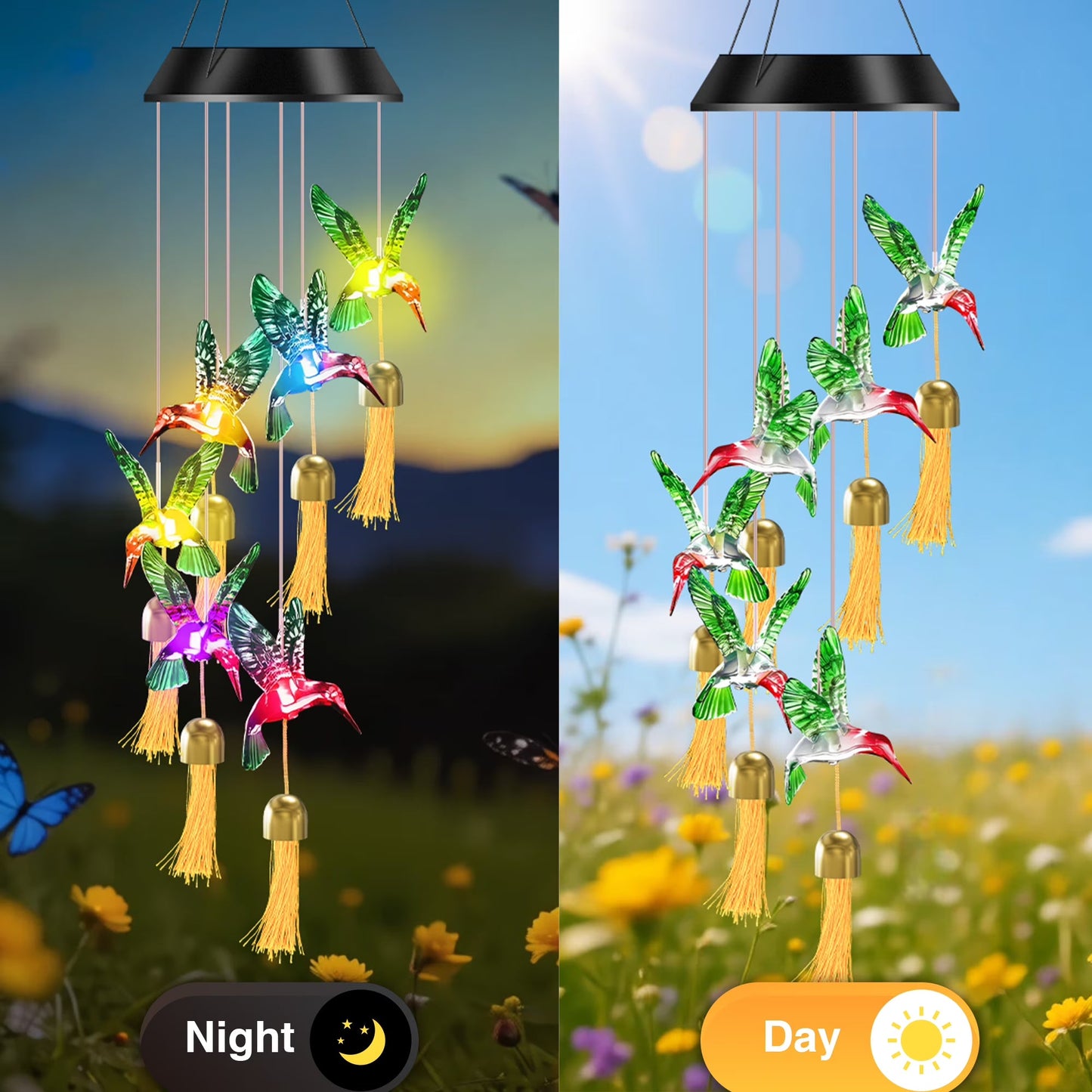 🌿Hummingbird Solar Light 🐦 Eco-Friendly Garden Glow🔥 50% OFF
