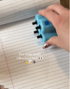 🔥Math Teacher 4-in-1 Math Stamp Roller – Educational Toy & Learning Tools