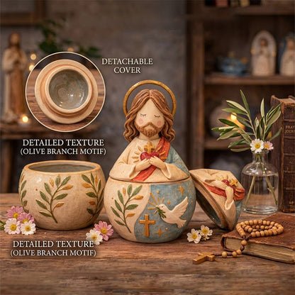 Porta statuette religiose con coperchio rimovibile