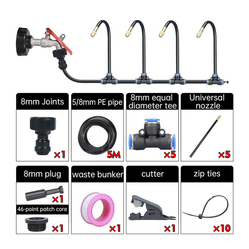 🌱Automatic 360° Curved Garden Irrigation Syste