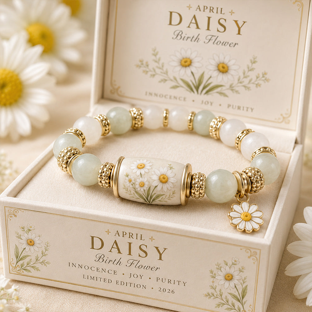 🌸 Birth Flower Blessing Bracelet | 2026 Limited Edition Only 8 Left