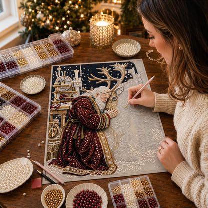 🎄 Christmas Reindeer Diamond Painting Kit