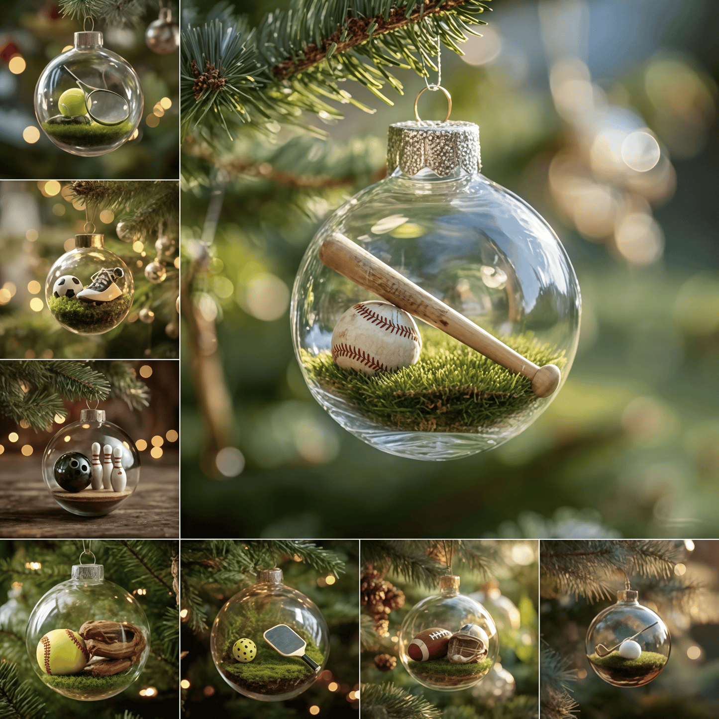 🎁Limited release-🌲Christmas Gift--⚾Sports Holiday Ornament