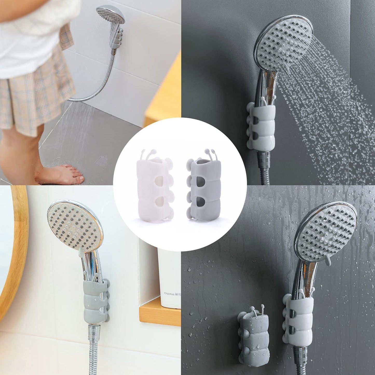🎉Factory Clearance Sale 60% OFF📦Shower Head Suction Cup, No Drill Removable Shower Head Mount Bracket