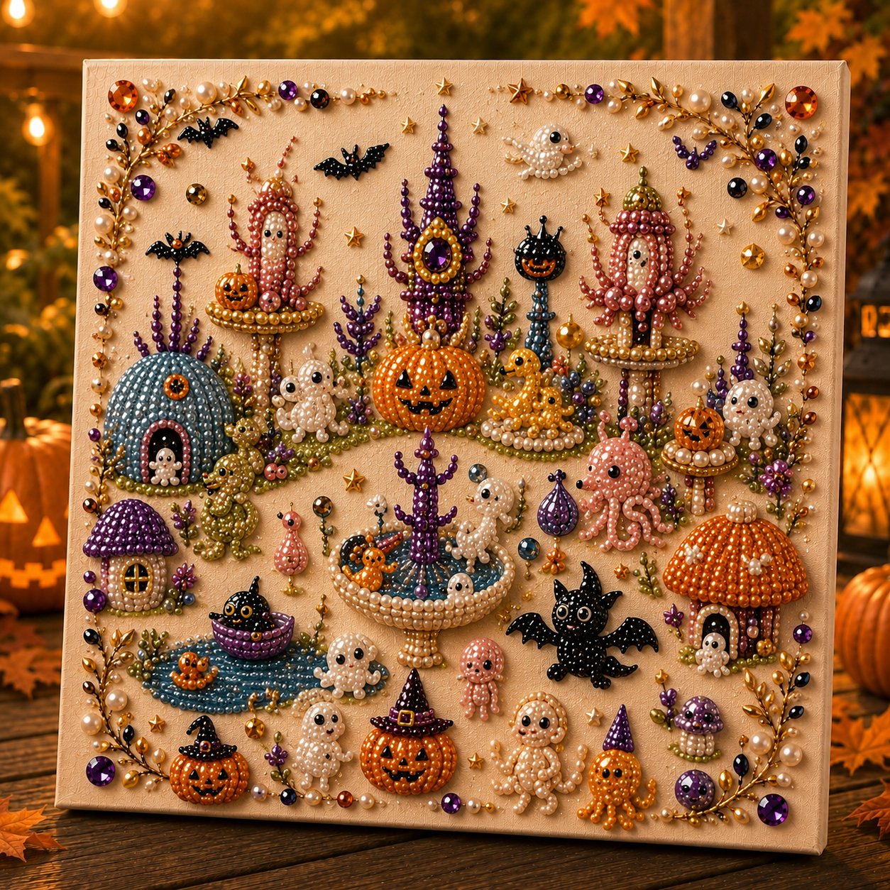 🔥Last Day 49% OFF - 🎃Halloween Theme Pearl Art DIY Kit 👻