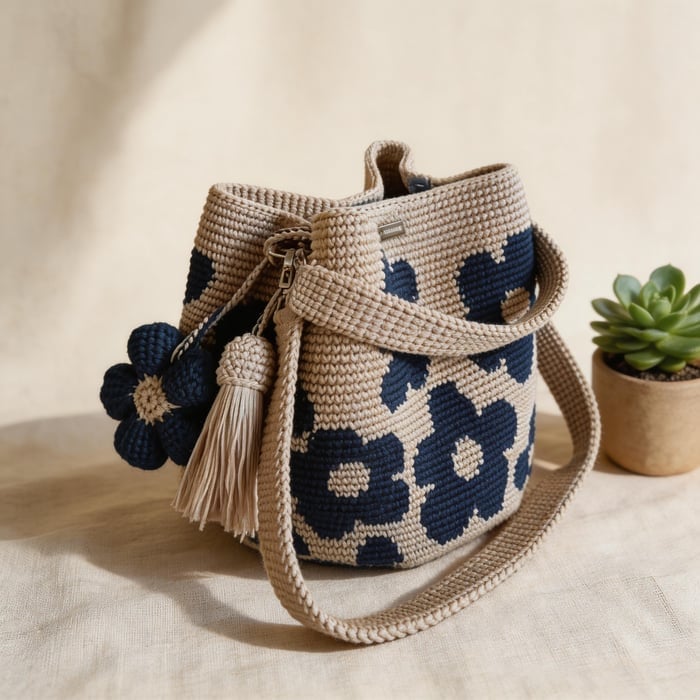 🎁🌼Only $34.90 This Week🌟🎉Handmade Crochet Flower Tote 🌼✨