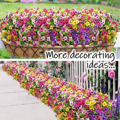 🌸UV Resistant Artificial Flowers – Fade-Free & Colorful for Garden, Patio, Home Decor