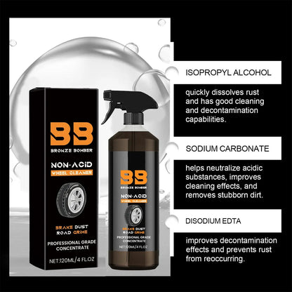 Automotive Rust Remover Spray 120ML – Fast-Acting Iron & Rust Cleaner for Wheels