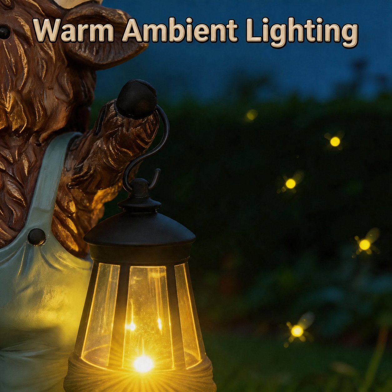 Scottish Highland Bull Garden Welcome Light