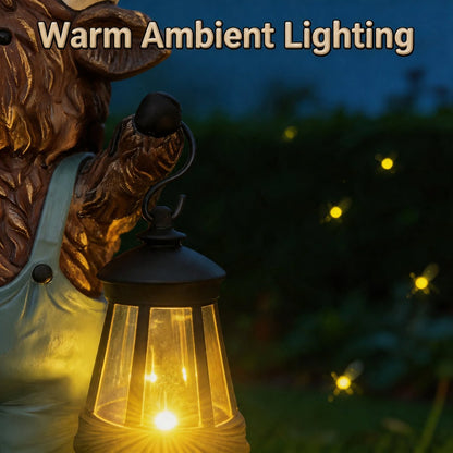 Scottish Highland Bull Garden Welcome Light