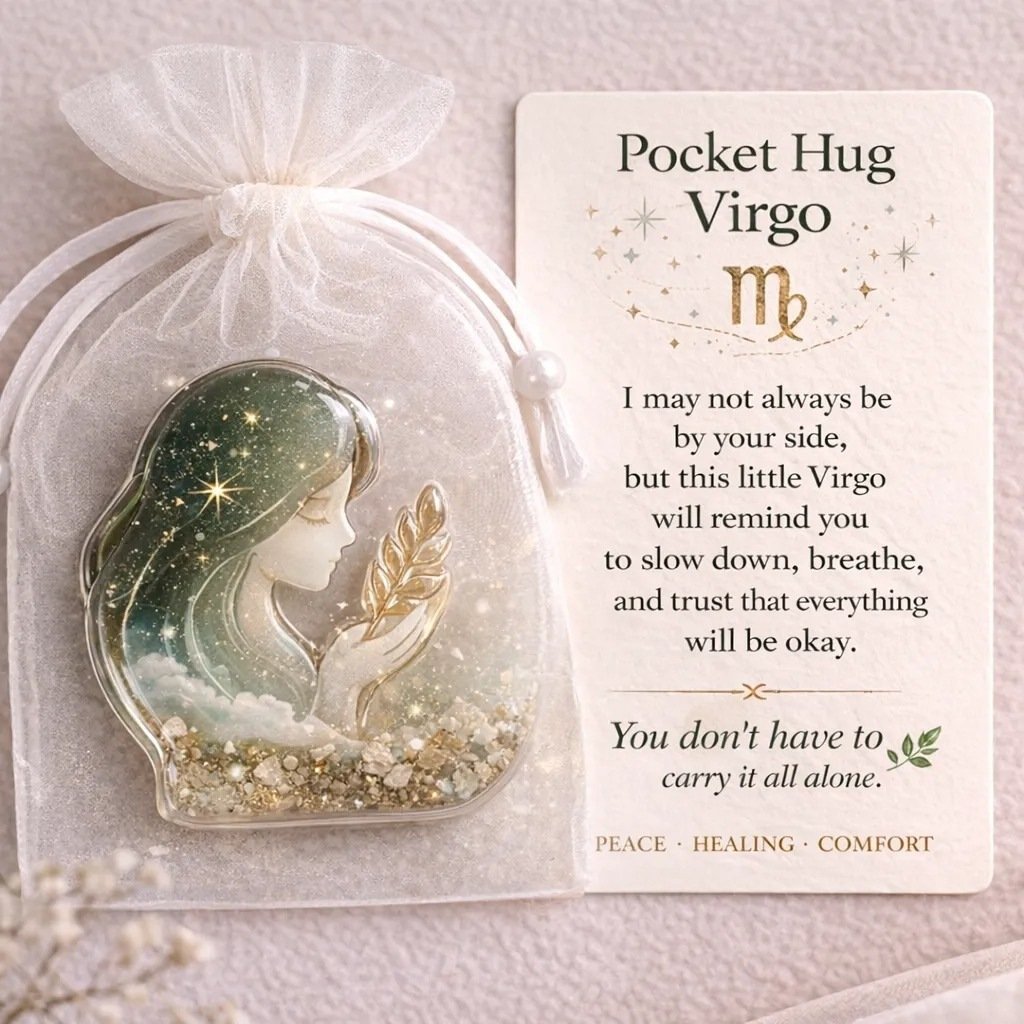 ⚡️🎁🔮Zodiac Glass Pocket Hug