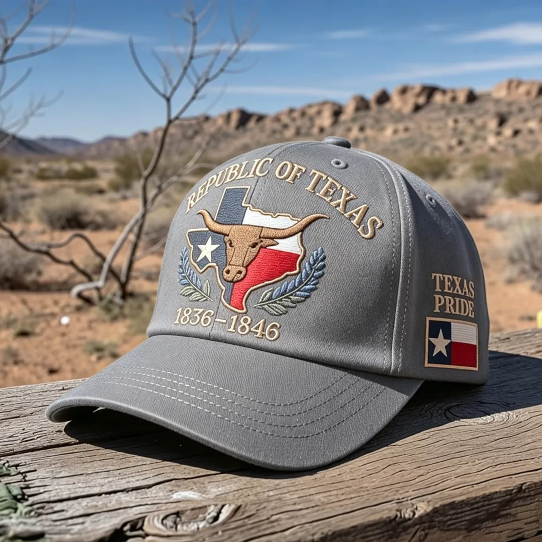 🔥Republic of Texas Embroidered Hat