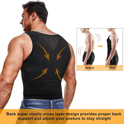 🔥Buy 2 Get FreeShipping-Men Compression Shirt CrossMesh Tank Top Breathable