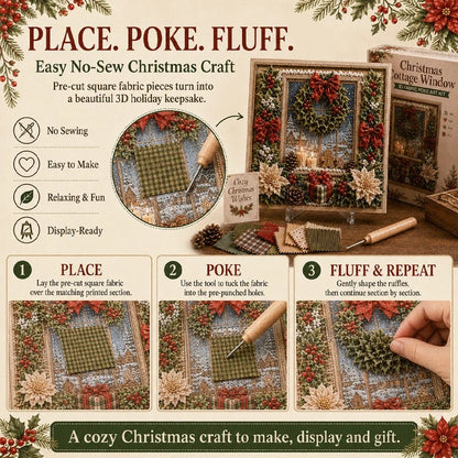 ✨HOT SALE 🎁 3D Christmas Fabric Poke Art Craft Kit🎄