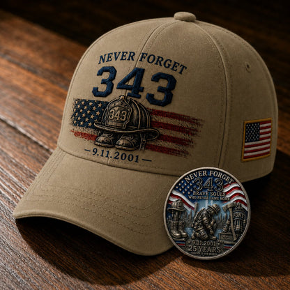 🧢Never Forget 343 Memorial Cap 🎁 Limited-Time Price Cut Available Now