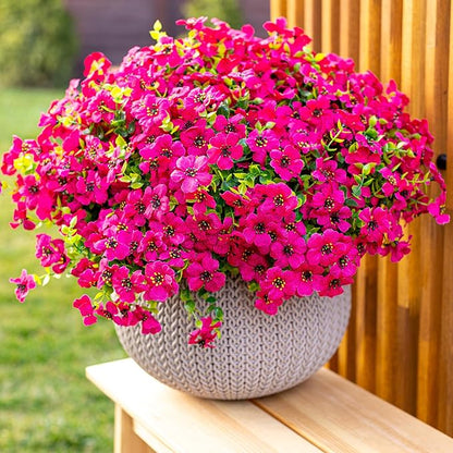 🌸UV Resistant Artificial Flowers – Fade-Free & Colorful for Garden, Patio, Home Decor
